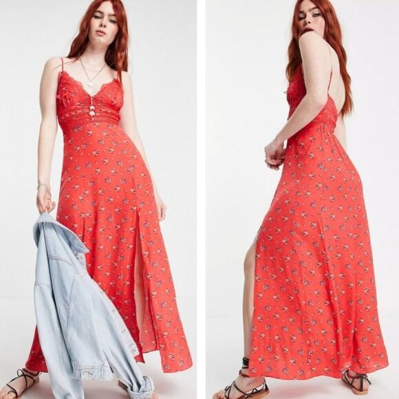 Free People Out And About Floral Maxi Dress - Picture 1 of 6